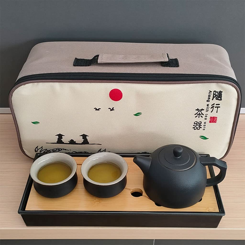 DFGHNBVC Chinese Gongfu Bamboo Tea Tray With Water Storage For Kungfu Tea Set,Tea Serving Tray For Living Room,A Sweet Gift For Tea Lovers,B