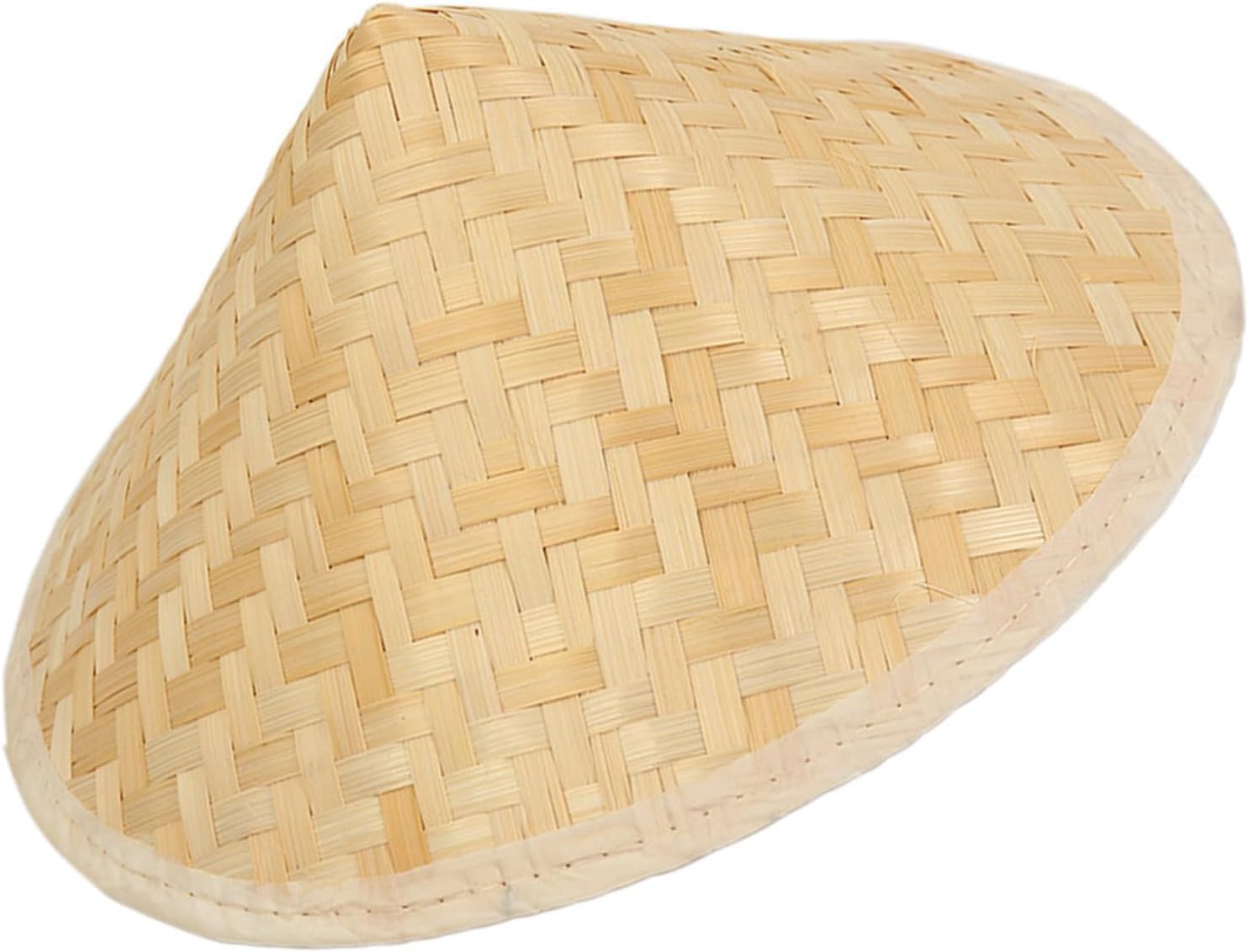 Traditional Chinese Style Straw Hat for Lightweight Sun Protection and Comfortable Fit Khaki Color for Face Shielding and Wall Hanging Decor