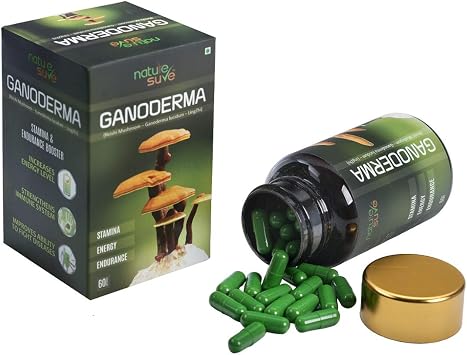 Nature SureTM Ganoderma Capsules for Men & Women 1 Pack (60 Capsules)