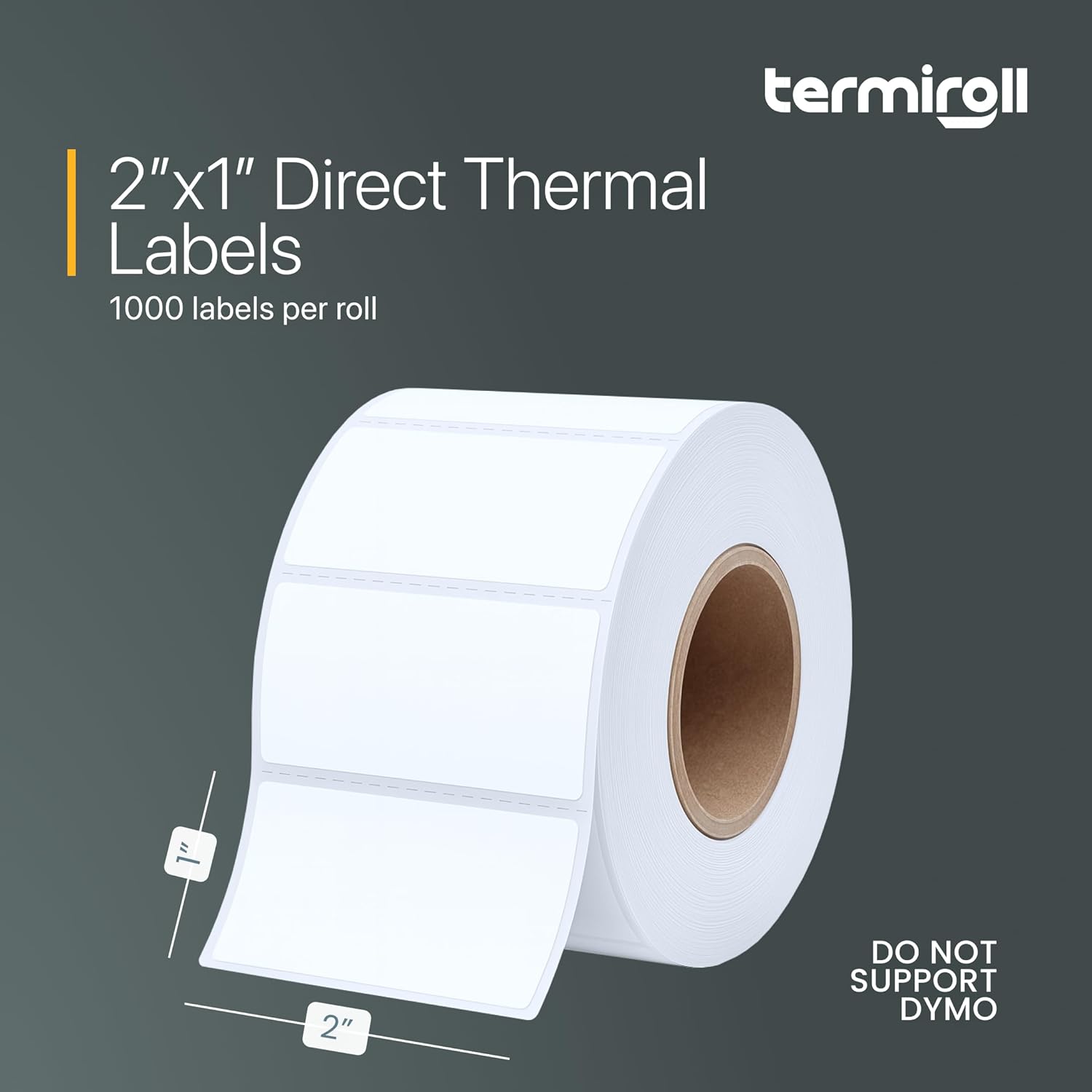 2x1 Thermal Labels – 1000 Barcode & Address Labels/Roll for Shipping, SKU & Inventory Stickers, Compatible with Rollo, Zebra, Munbyn, iDPRT & Direct Thermal Printers - Image 2