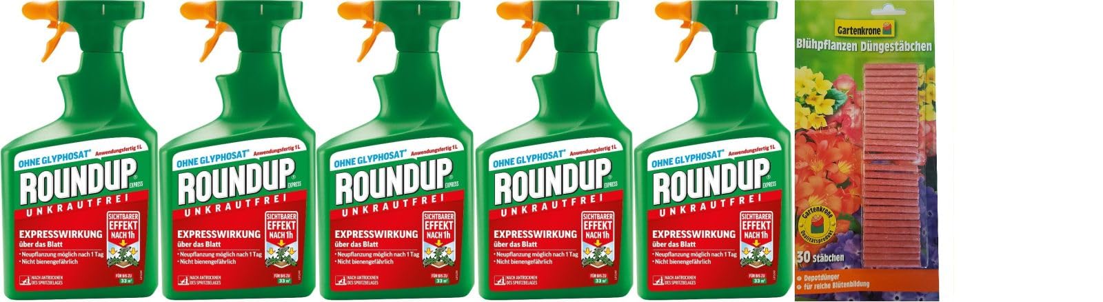 5 X 1l Roundup Express Spray