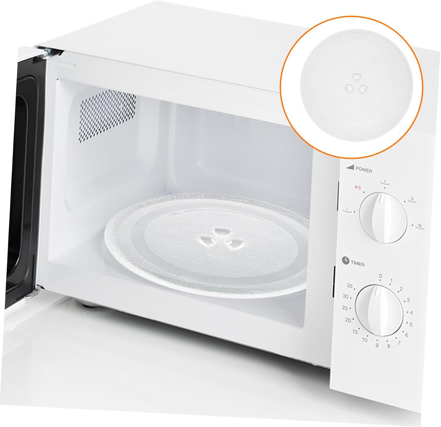 Balacoo Microwave Oven Turntable Replacement Microwave Plate Microwave Plate Replacement Oven Turntable Tray Microwave Turntable Plate Microwave Accessories Oven Plate Glass Transparent
