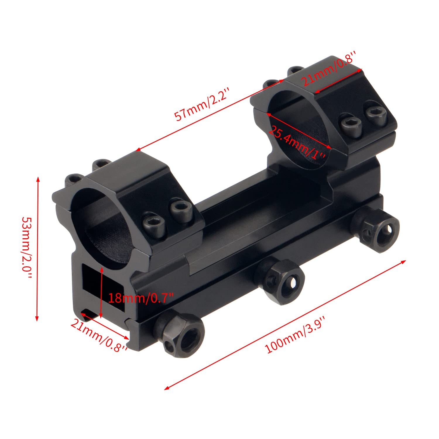 2PCS Anelli Per Cannocchiale Da Puntamento Montaggio Torcia - Foto 11
