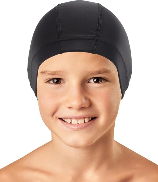 Bonnet de Bain Enfant Tissu (4-10 Ans) : Confortable, Élastique et Durable pour Les Jeunes Nageurs - 2