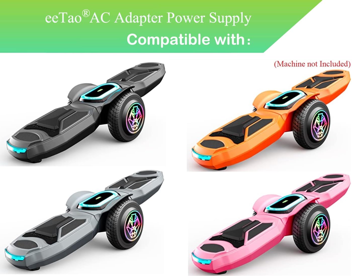 eeTao 3-Prong 29.7V AC/DC Adapter Charger Compatible with Swagtron Model Z88 88118-2 881182 Shuttle Zipboard 25.6V 4Ah 102.4Wh 25.6VDC Li-ion Battery ABT ABT010297AUS 29.7VDC 1.0A Power Supply Cord