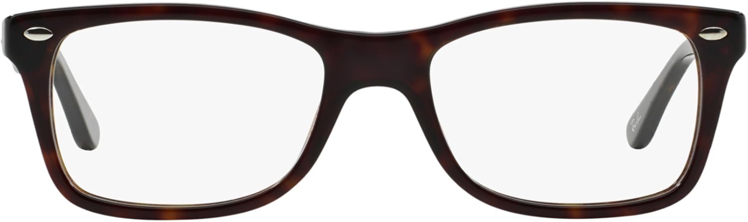 Ray-Ban Rx5228 Square Prescription Eyeglass Frames Dark Havana/Demo 53 Millimeters
