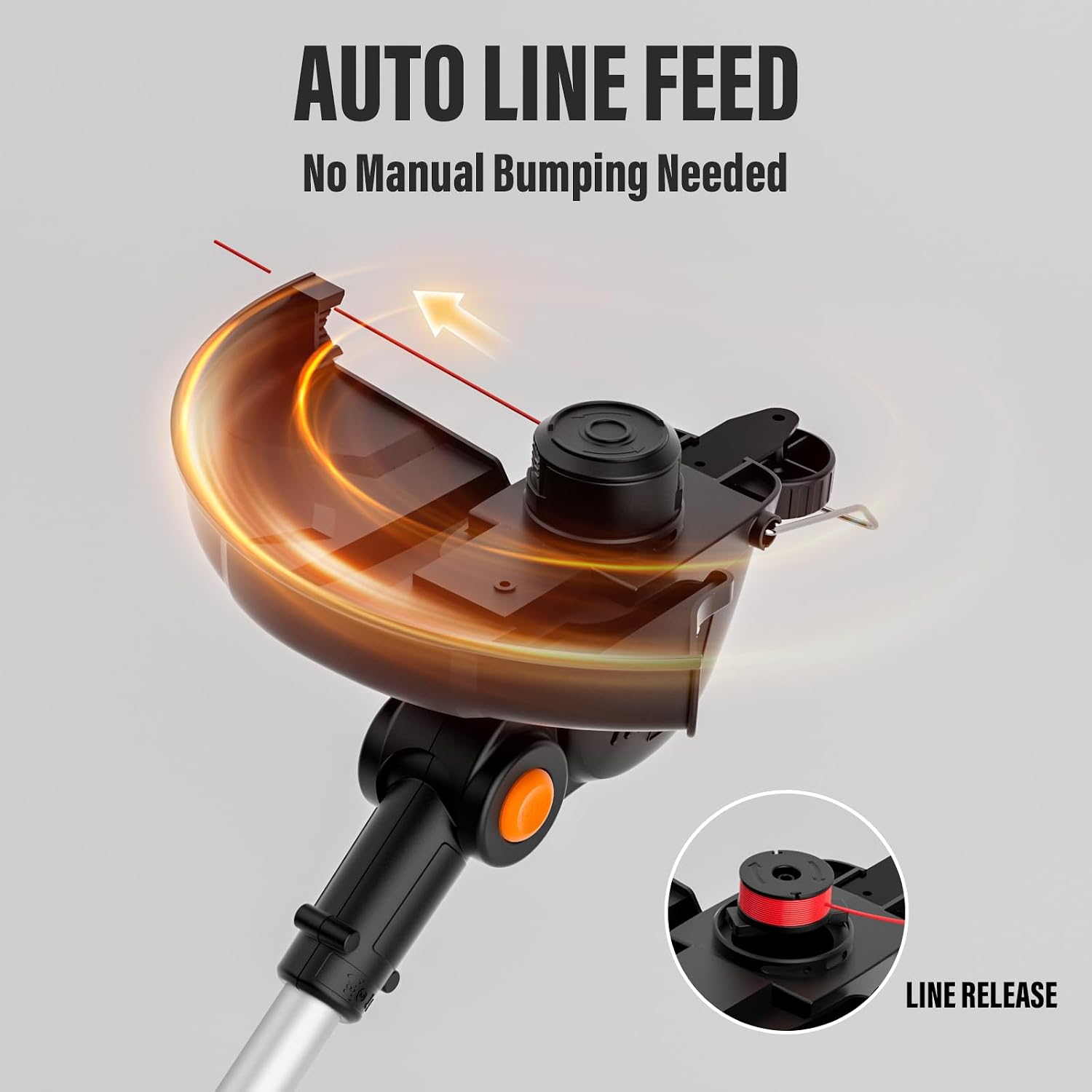 20V 12" Cordless String Trimmer, Electric Weed Wacker & Edger photo 6