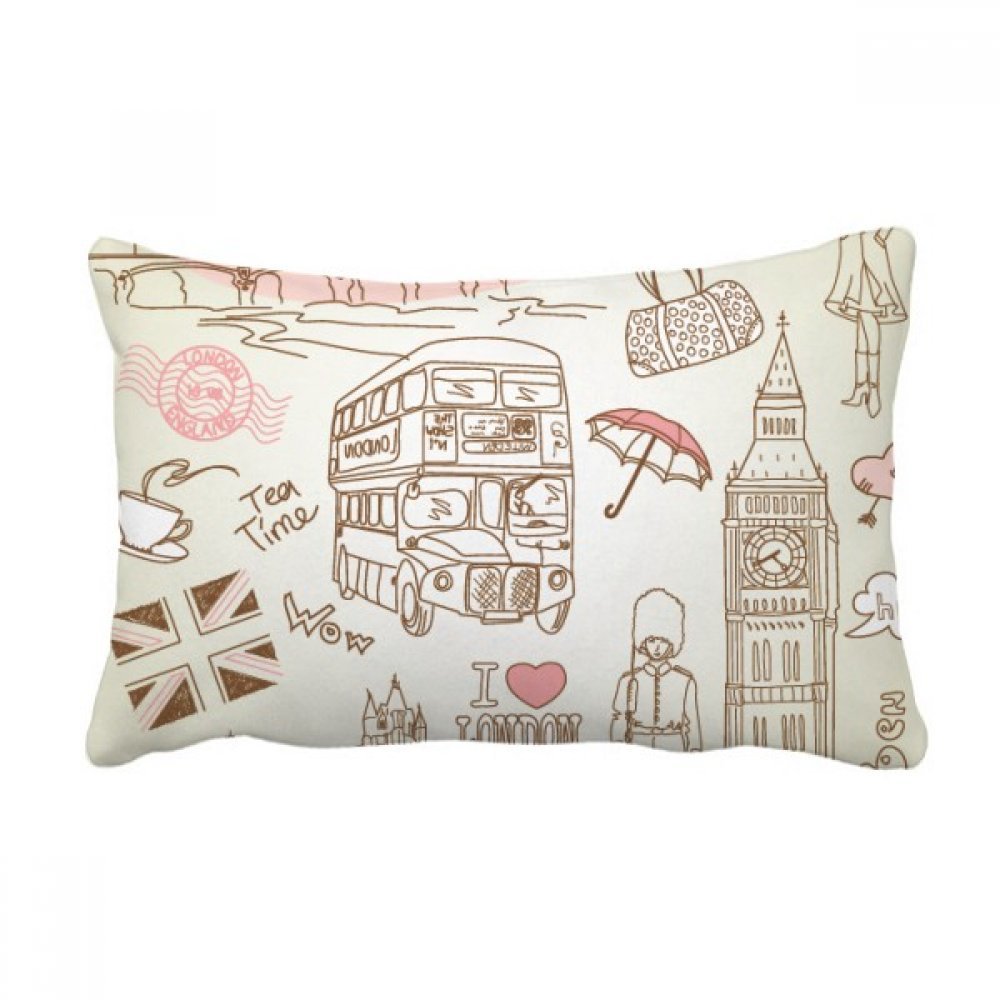 Coussin Londres Big Ben pour une déco de salon britannique chaleureuse