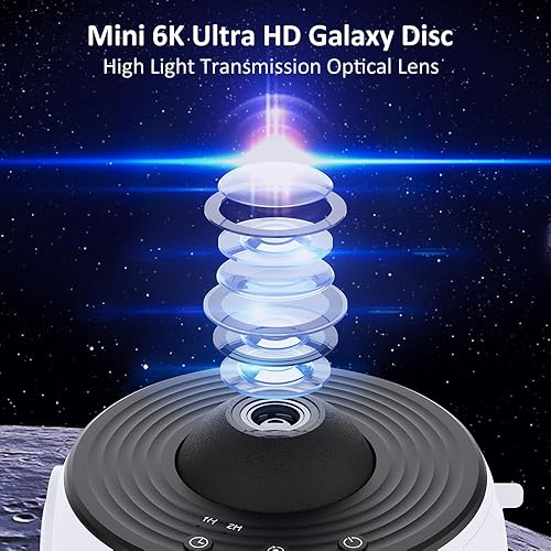 Miniatura 3 de Proyector de Planetario de Estrellas, Proyector de Galaxia, Luz Nocturna de Cielo Estrellado Realista, 13 Discos de Película HD Reemplazables en 4K,