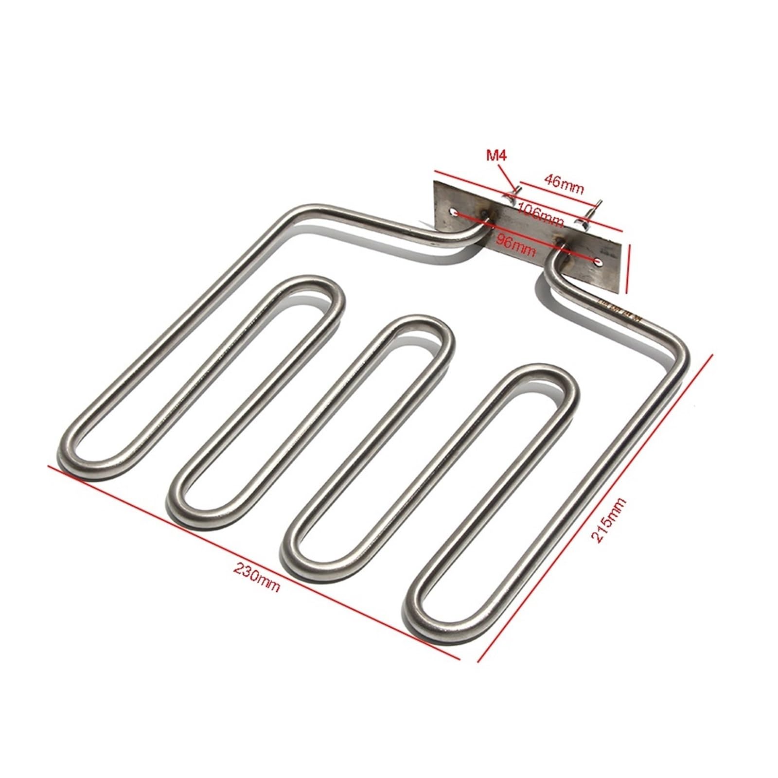 Tubo De Calefacción, Compatible Con SNDHEATER, Elemento Calefactor De Aire For Estufa De Sauna De 230 V, Accesorio De Rejilla De Acero Inoxidable For Calentador De Combustión De Horno.