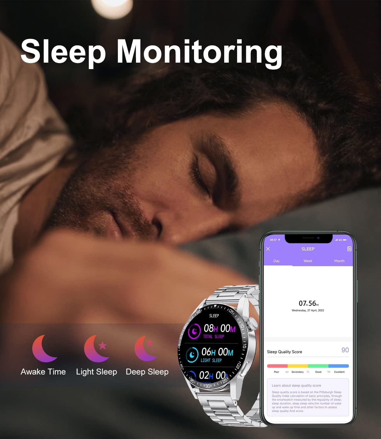 LIGE Smartwatch Uomo Chiamate e Risposta Bluetooth, 1.32 Orologio Intelligente con 100+ modalità Sport, Monitoraggio Frequenza Cardiaca, Sonno, Impermeabil IP67 Fitness Orologio Uomo per Android iOS LIGE Smartwatch Uomo Chiamate e Risposta Bluetooth, 1.32 Orologio Intelligente con 100+ modalità Sport, Monitoraggio Frequenza Cardiaca, Sonno, Impermeabil IP67 Fitness Orologio Uomo per Android iOS