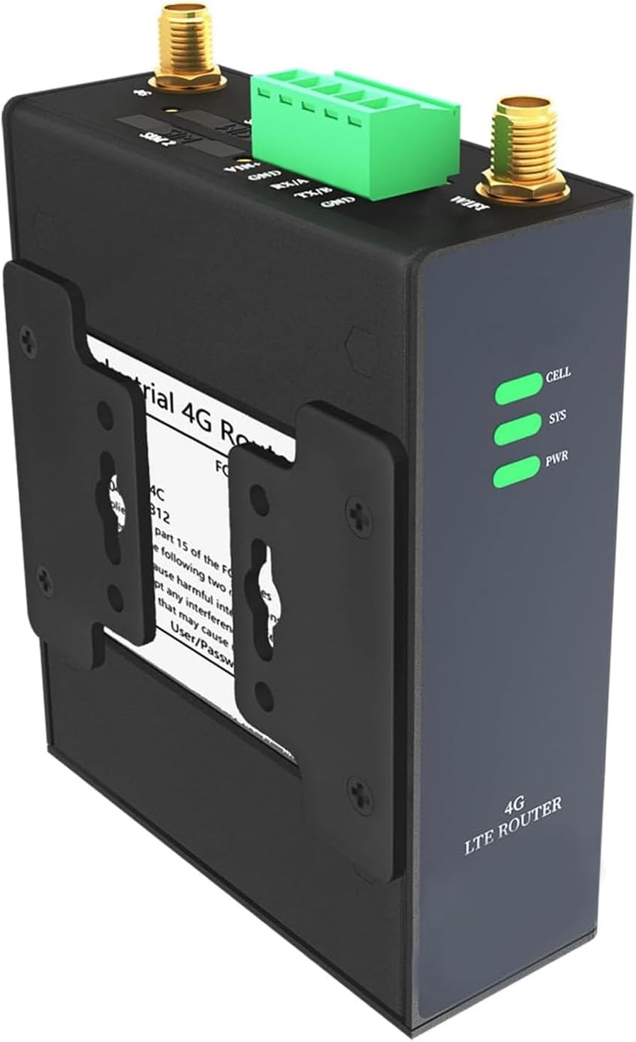 Industrial IoT 4G LTE Cellular Router, LTE CAT4 + WiFi Router, Dual SIM Card Slots, Cloud Management, RS232/RS485 Support, US Full Frequency Band Supported, Support T-Mobile, AT&T & Verizon