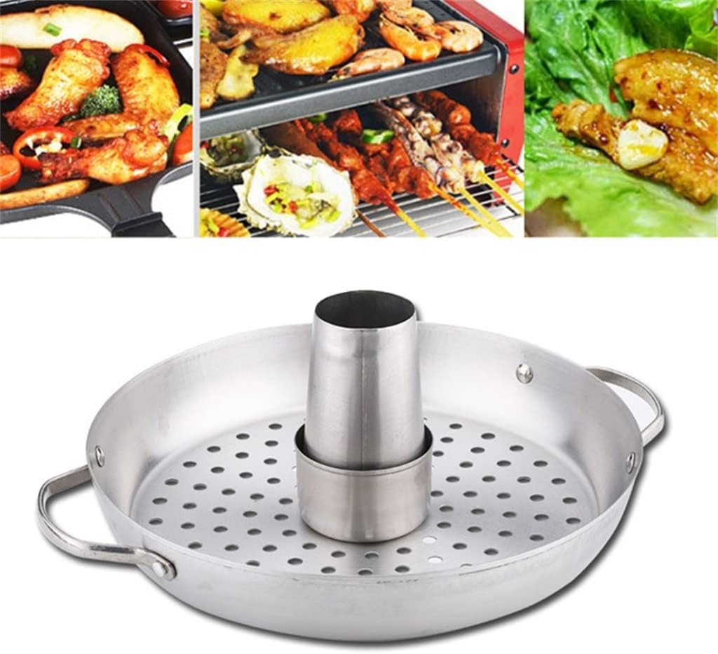 Stainless Steel Beer Can Vertical Chicken Roaster BBQ Grill Rack Stand Roasting Holder Barbecue