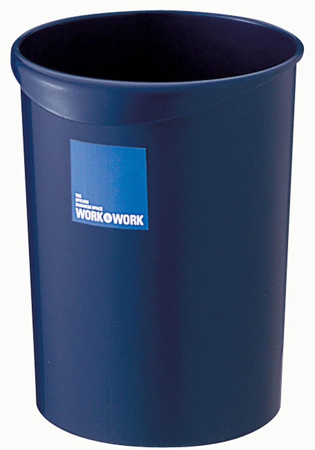 リス Risu W&W Wastebasket Trash Can, Round 3.8 gal (12 L), Dark Blue, 3.6 gal (12 L), Made in Japan, Green Purchasing Law Compliant
