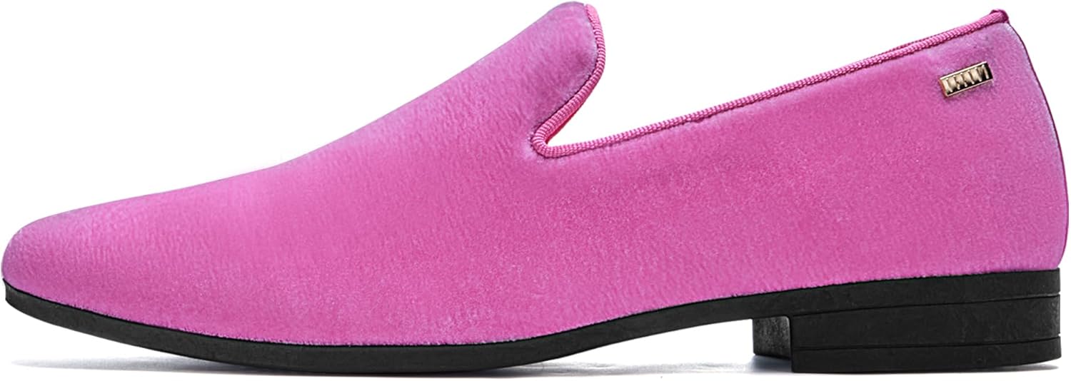 UUBARIS Mens Velvet Loafers Slip-on Dress Shoes Fashion Style Driving Shoes Classic Tuxedo Shoes Casual Oxford Shoes - Image 2