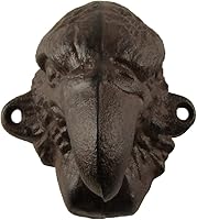 Vista 2 de Treasure Gurus - Tapa de cerveza de águila calva de hierro fundido, para refrescos, con tapa de pop, herramienta para bar/pub