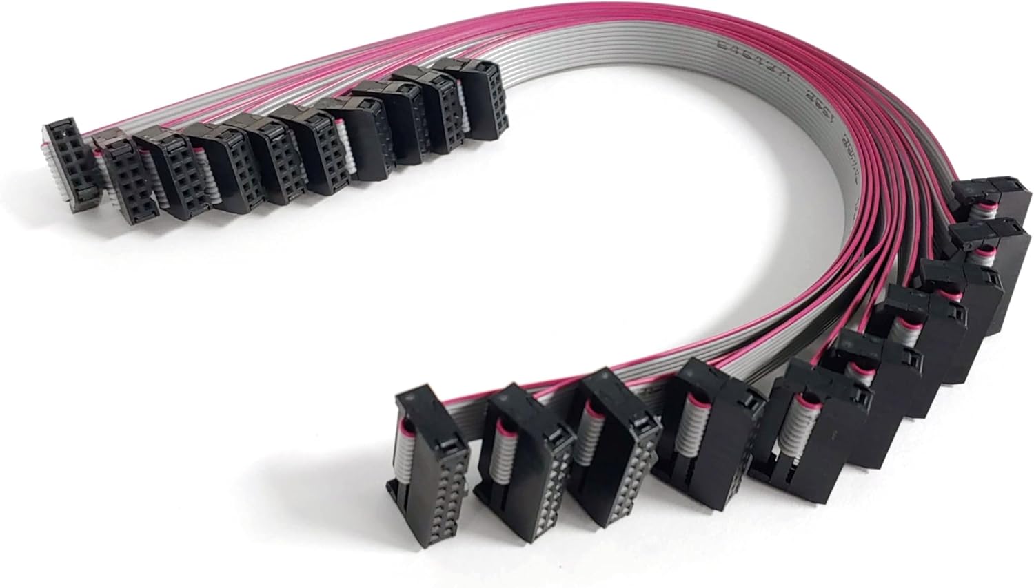 Nelson Audio & Light Nelson Audio Power Ribbon Cables for Eurorack Synths (10x 10-10 Pin), Red