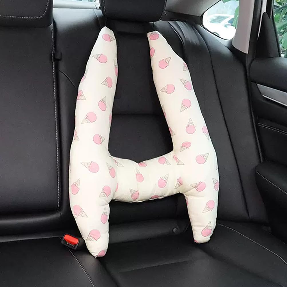 Oreiller De Ceinture De Sécurité Pour Enfants - Coussin Confortable Amovible, Réduit Les Frottements, Polyester Doux