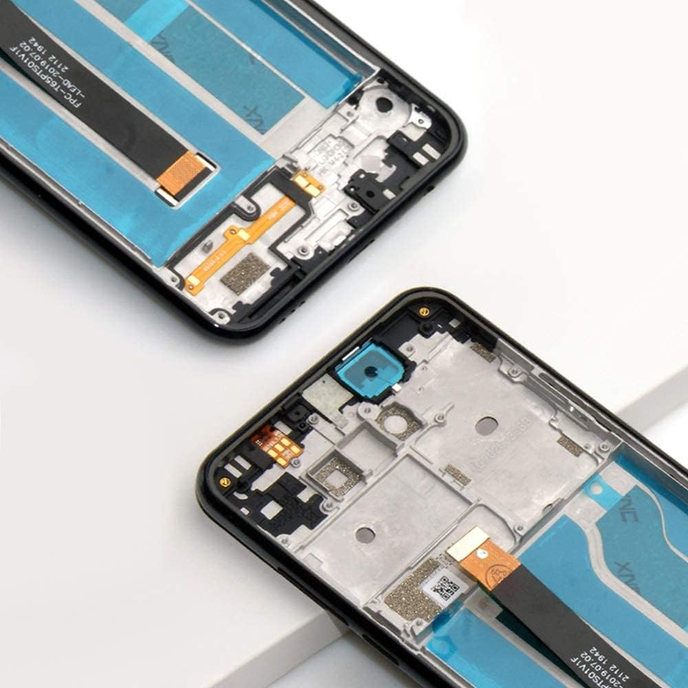 Authentic Crazy Deals for Boost Mobile LG K51 LM-K500UM LMK500UM3 LCD Screen Display Assembly Touch Screen Digitizer Panel Glass Replacement Tool (Black with Frame)