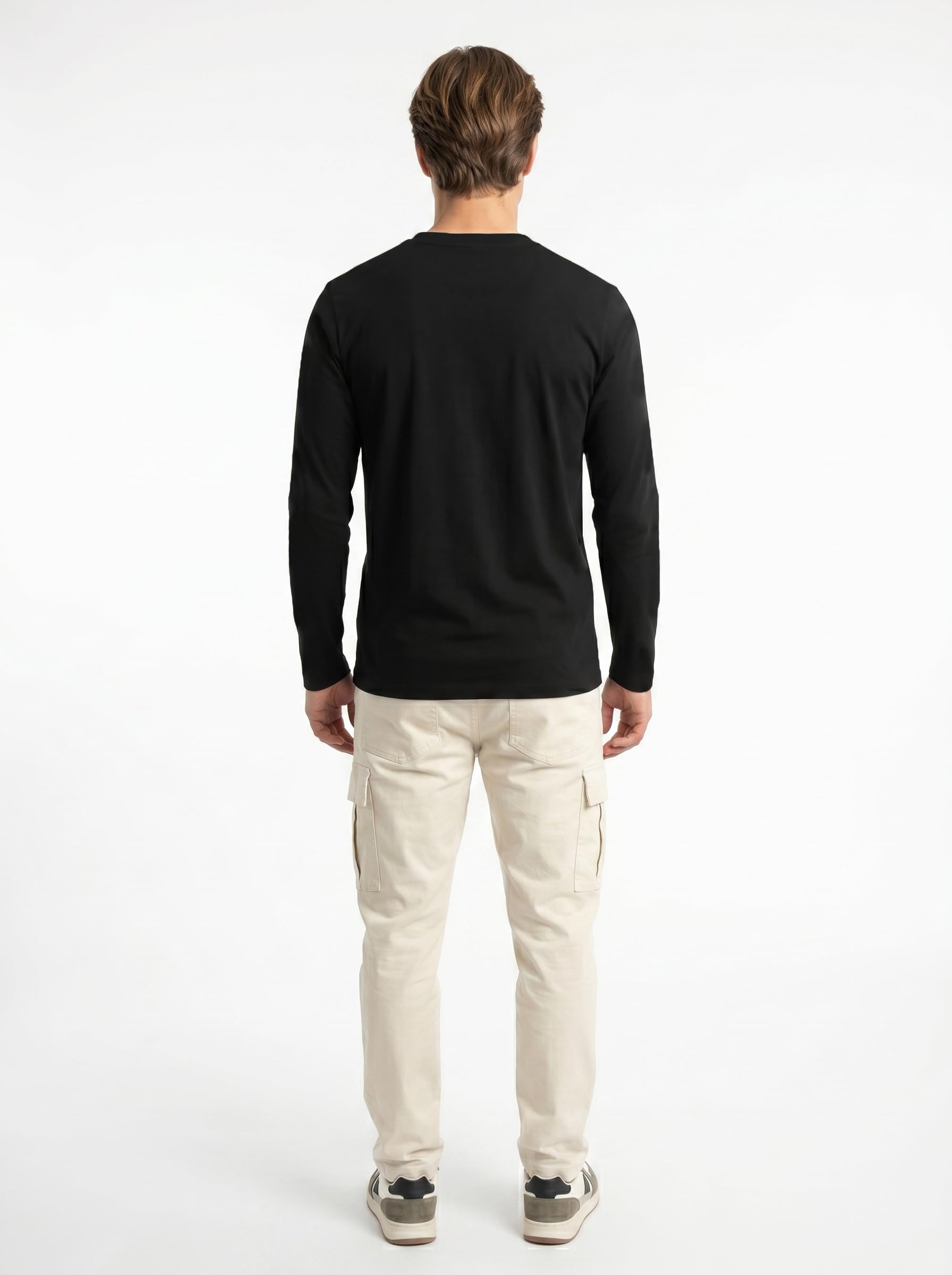 Paquete de 3, 4 camisetas de manga corta y larga con cuello en V para hombre, cómodas camisetas de cuello en V para gimnasio, correr, entrenamiento y salidas casuales