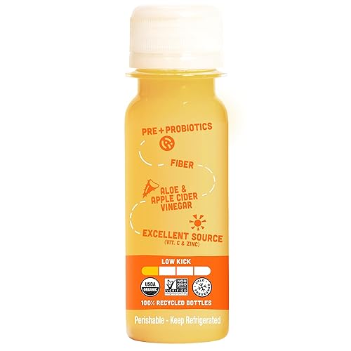 Miniatura 7 de Vive Organic Digest + Immunity Dual-Boost Shot, Aloe Vera prensado en frío, sidra de manzana, probióticos, 0.07 oz de fibra, sin gluten, vegano, 2