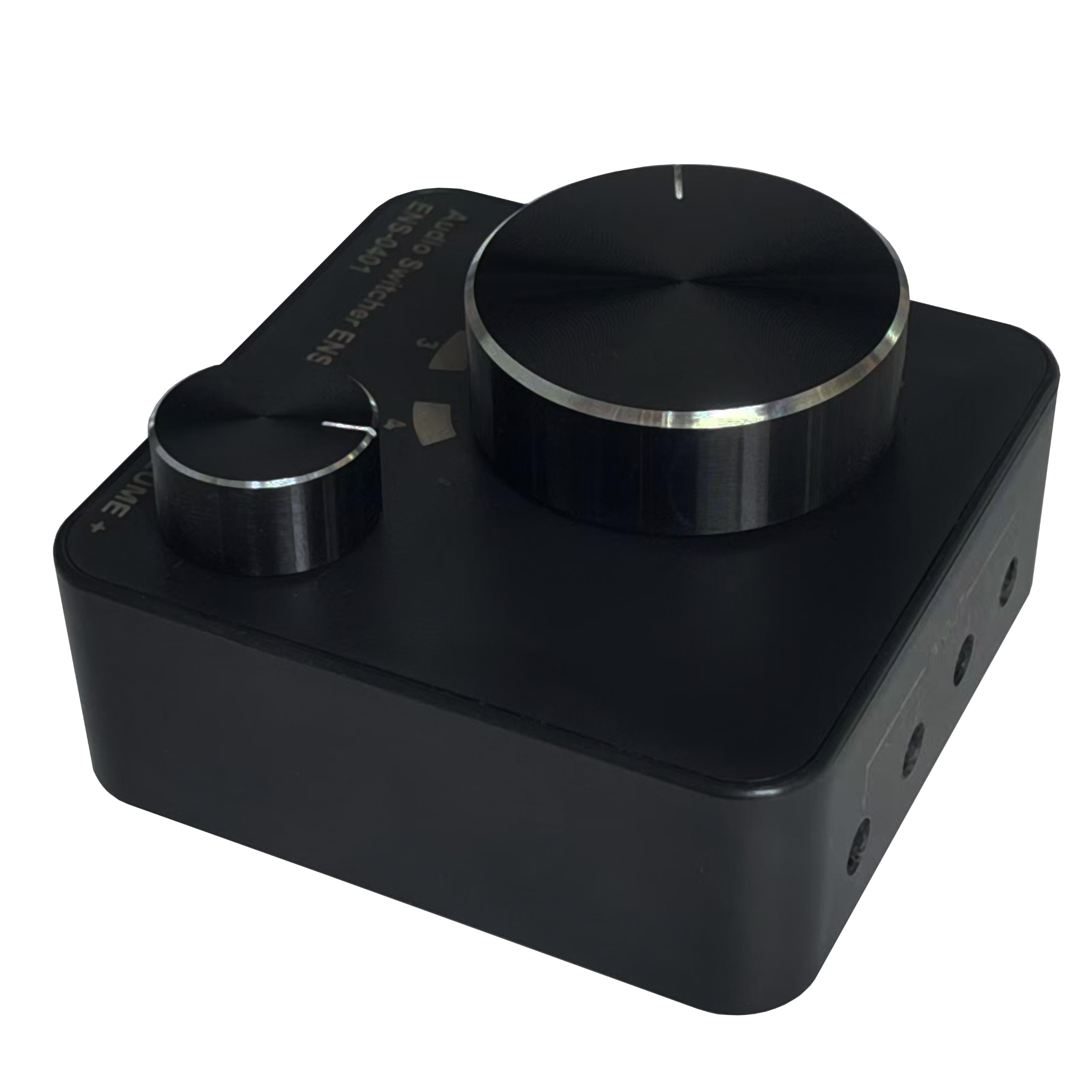 Conmutador de audio, AUX de 3,5 mm estéreo (negro, 4 puertos)