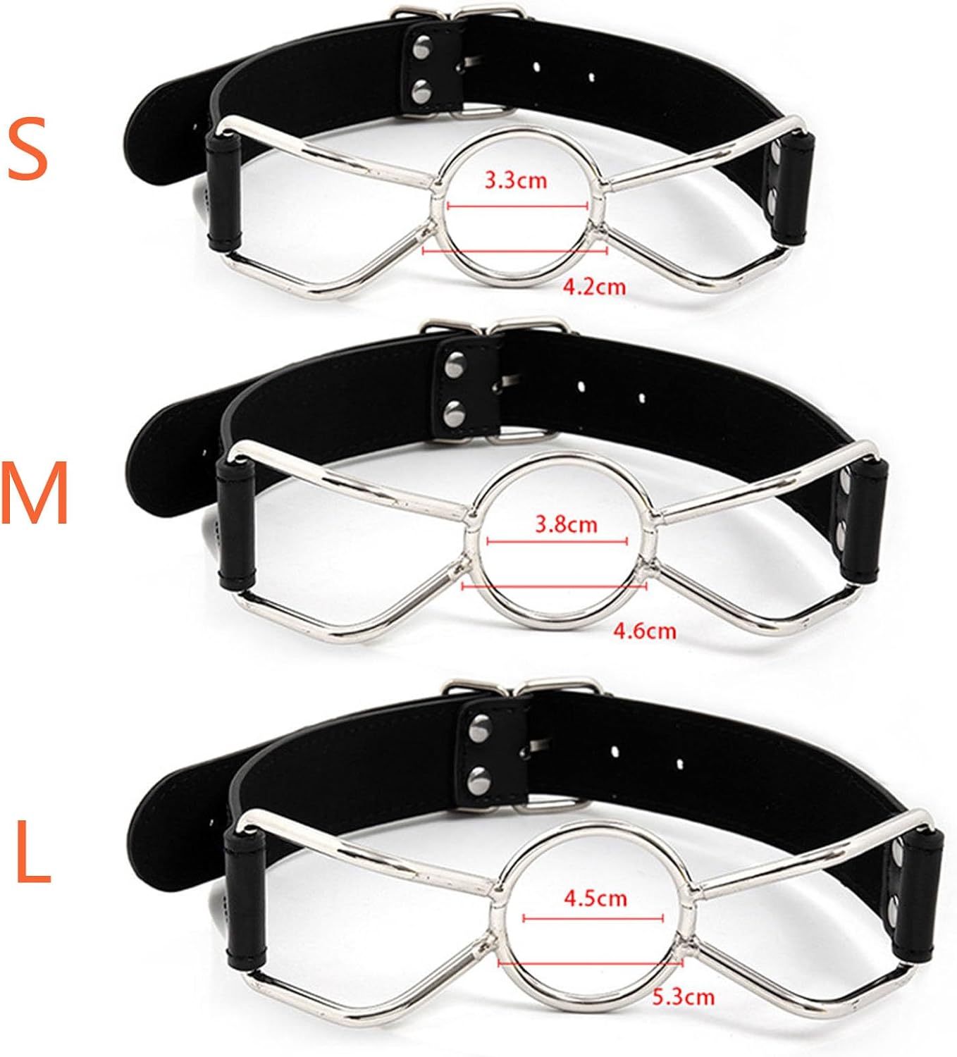 BDSM Mouth Gag and Blindfold Strap, Couple Popular Bondage Training Set for Role Playing Games -LC10USW