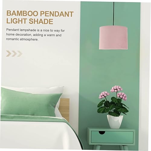 Miniatura 8 de Beaupretty Pantalla de lámpara ovalada de arpillera E27 reemplazo de cubierta de luz de mesa para lámparas de pie Protector de pantalla de tela de