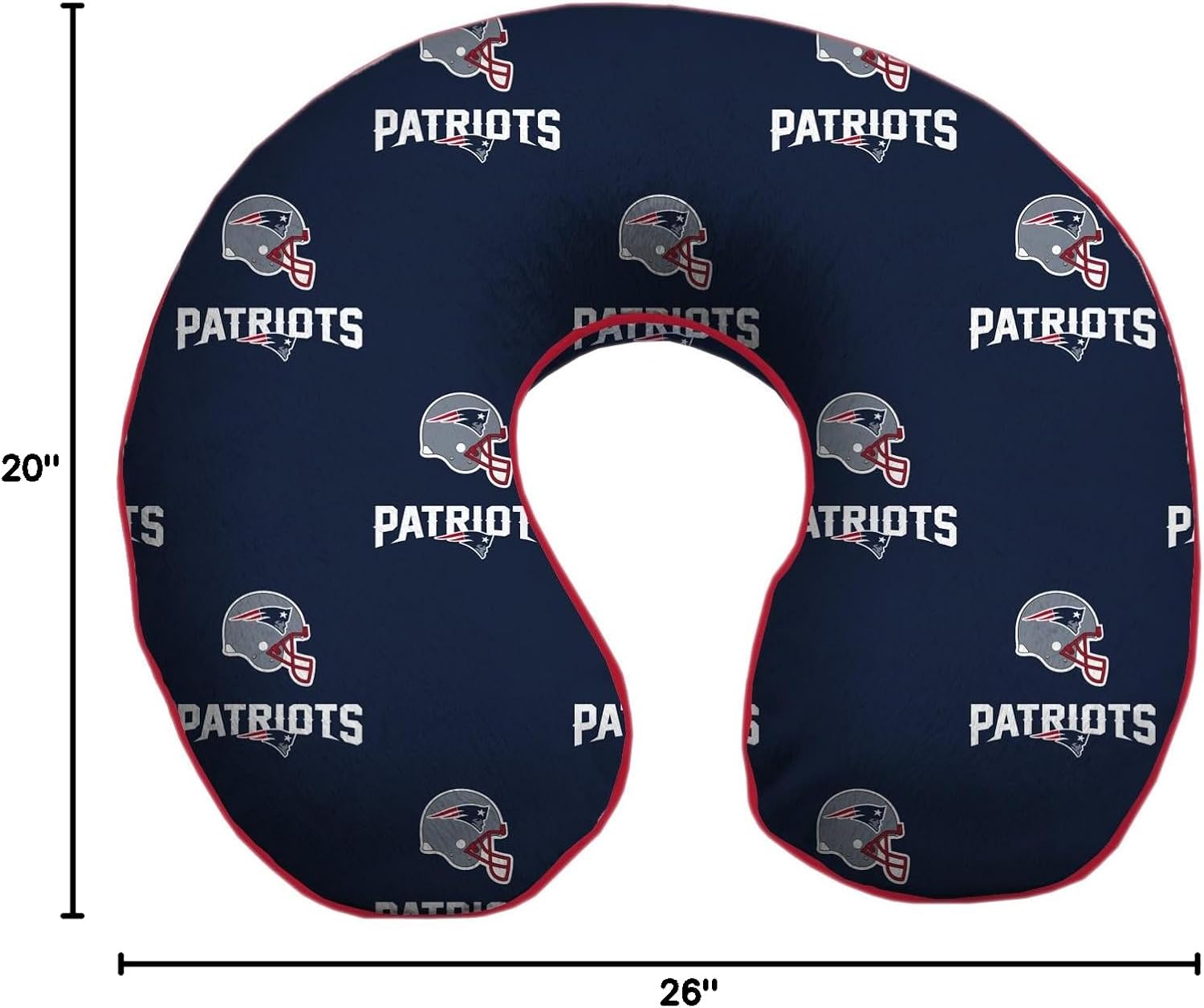 Pegasus Sports Officially Licensed NFL Memory Foam Microplush Travel Pillow