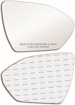 New Replacement Mirror Glass with Full Size Adhesive for 2022-2026 Hyundai Santa Cruz, 2022-2026 Hyundai Tucson Passenger Side View Right RH