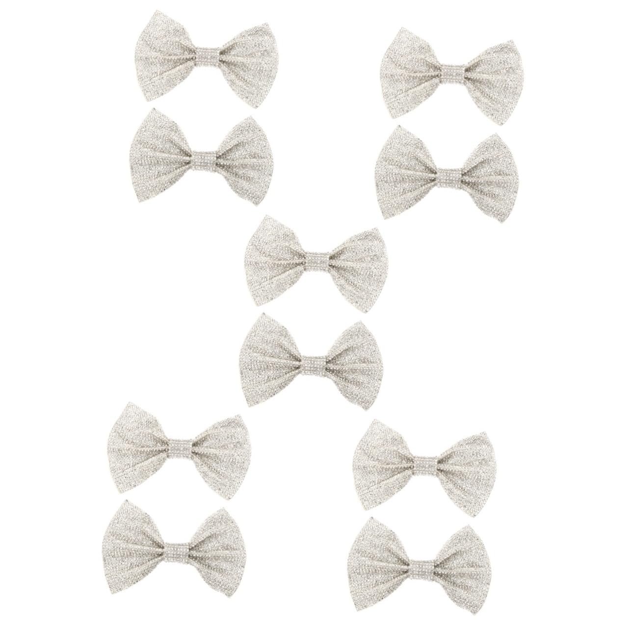 PACKOVE Fiore Scarpa Fiocco Fibbie Per Scarpe Con Fiocco Fibbie Fermascarpe Fermaglio Per Scarpe Con Fiocco Clip Scintillanti Nozze Fermagli Per Scarpe Decorativi Silver Lega