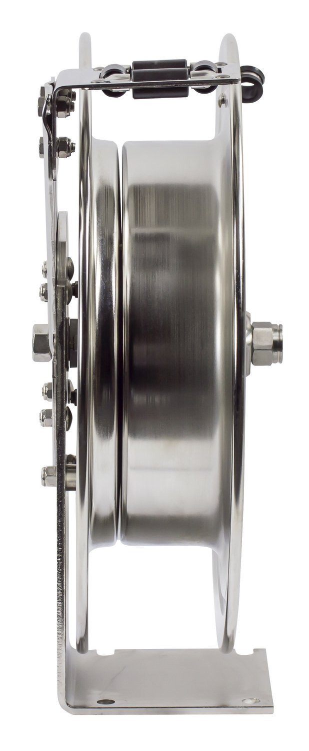 Coxreels P-LPL-350-SS Stainless Steel Spring Rewind Hose Reel: 3/8