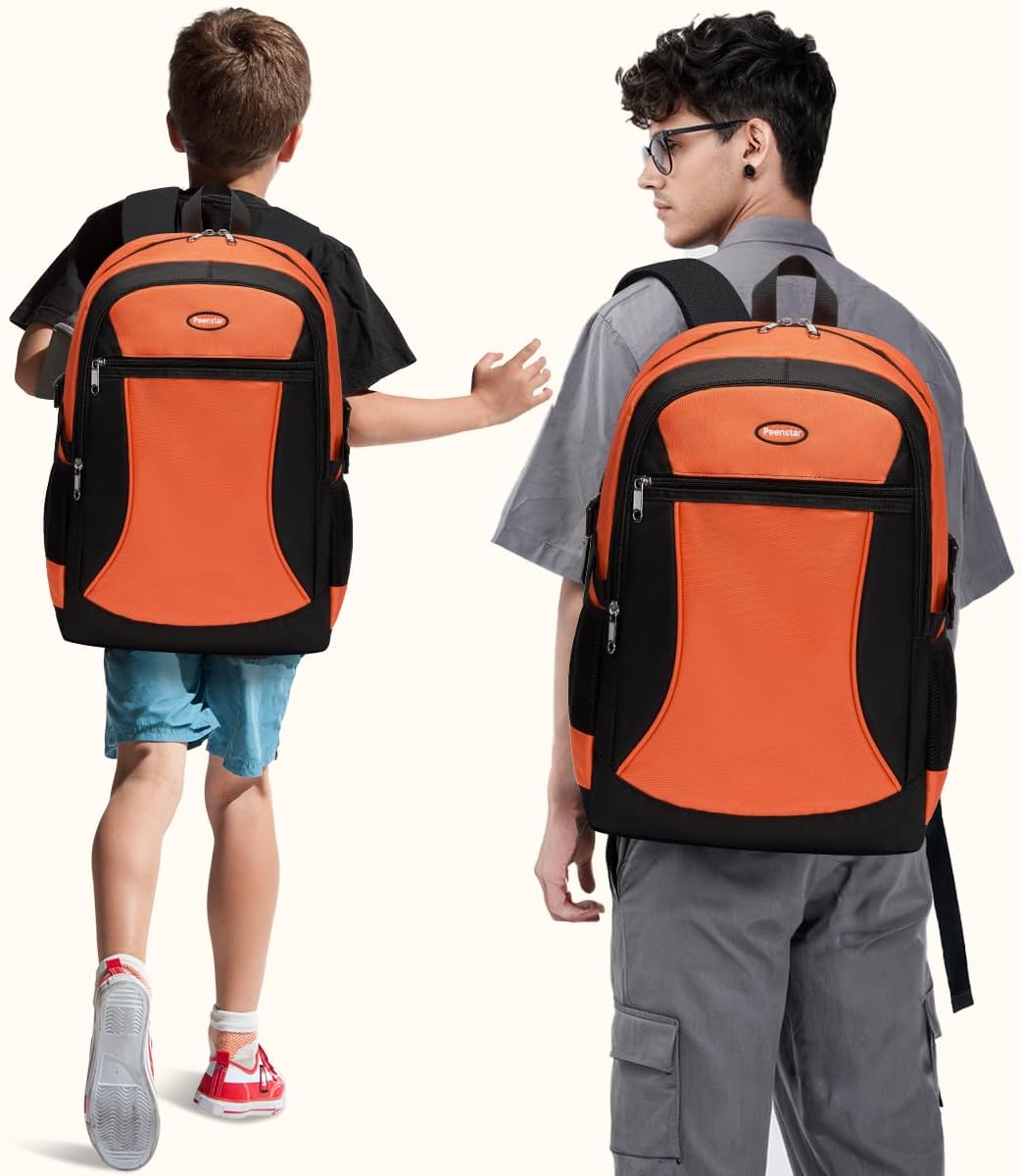Kids Backpack Big Boys Bookbag Middle Junior High College Student Back to School Teen Teenage Youth Schoolbag Ages 8-12 10-12 12-14 Years Old Mochilas Escolares Para Adolescentes Men Large 18 Inch