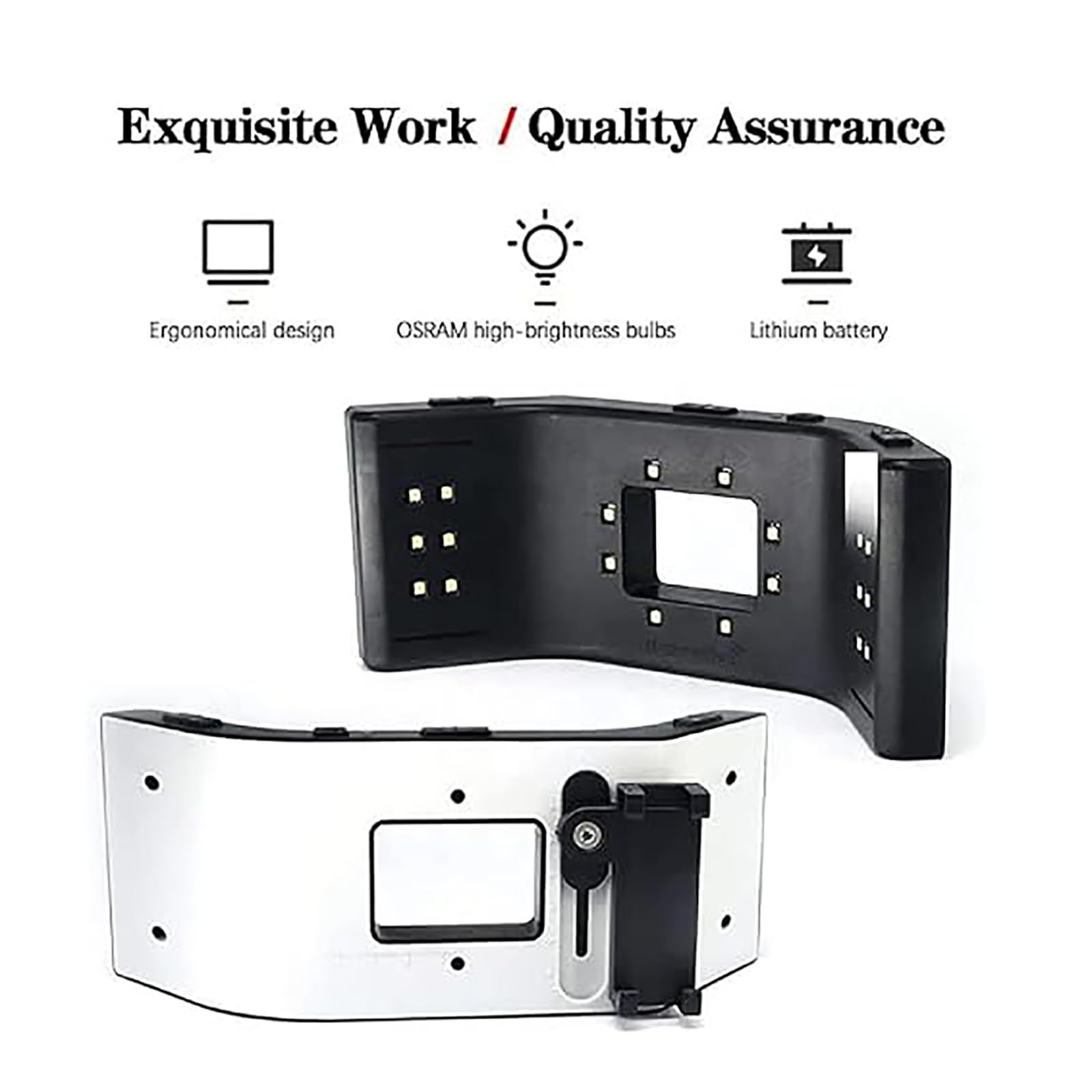 Kit d'éclairage pour photographie dentaire - Luminosité réglable avec 5 vitesses et éclairage surround 3D pour une meilleure assistance photo orale