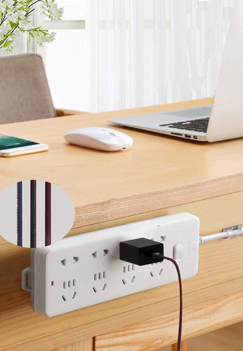 3Pack Micro USB Cable 6FT Long Durable Nylon Braided Android Charger Cable Cord Compatible with Samsung Galaxy S7 S6/Edge, Xbox ONE S/X, PS4 Controller and More