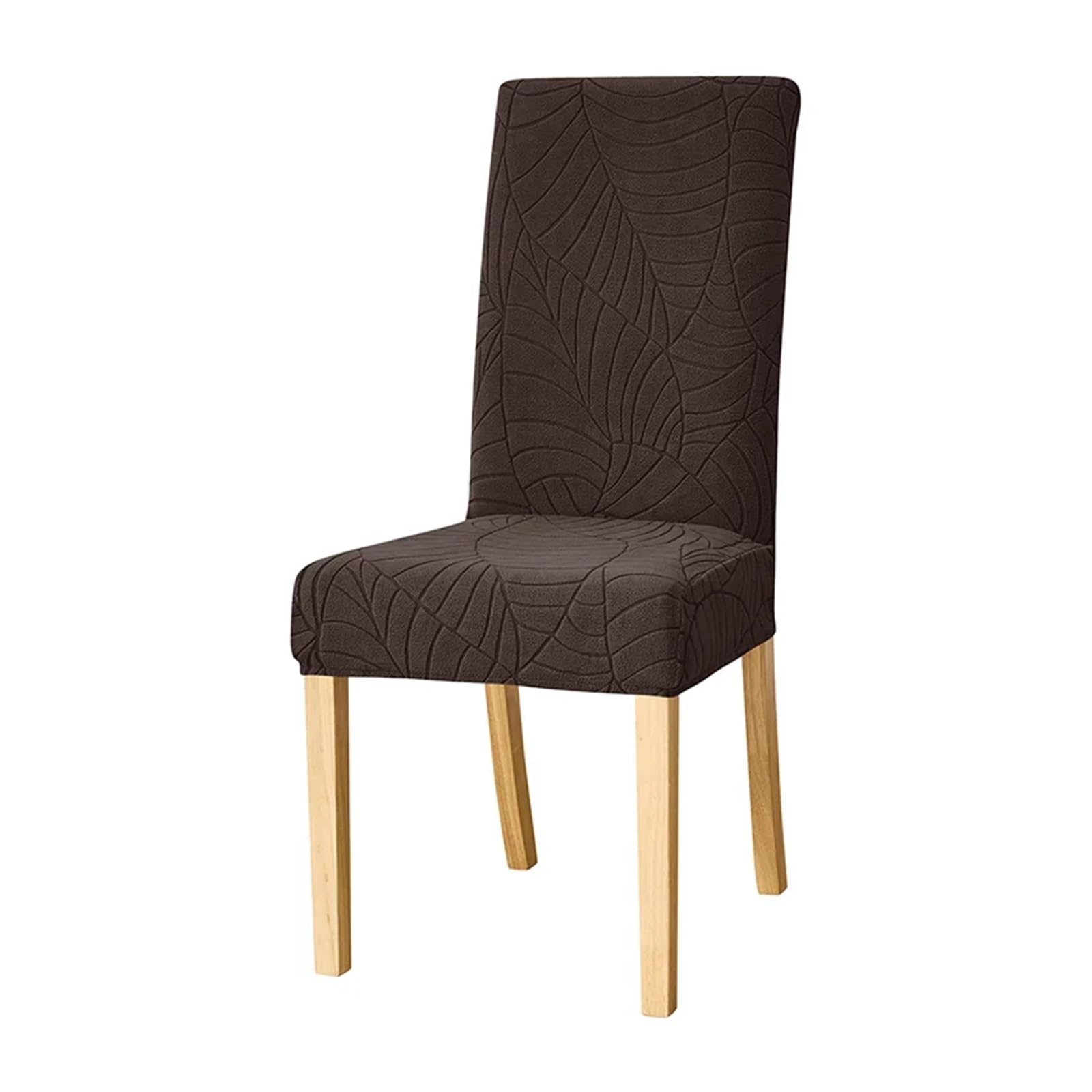 CYMMIYT Chair Covers Elastic Jacquard Chair Covers For Dining Room Stretch Universal Slipcover Solid Color(Color 7,4PCS)