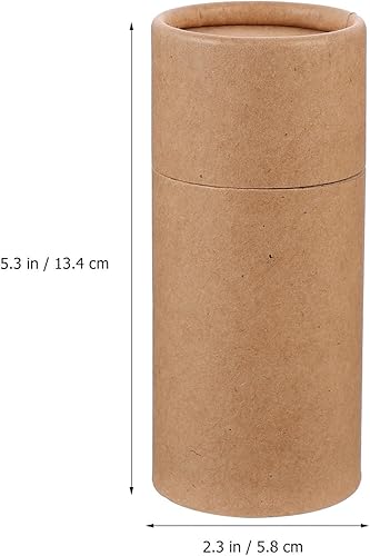 Miniatura 4 de HEMOTON 30 tubos de papel kraft de 3.4 fl oz con tapa, cajas de cartón, botella de aceite esencial, caja de embalaje de regalo, cajas de