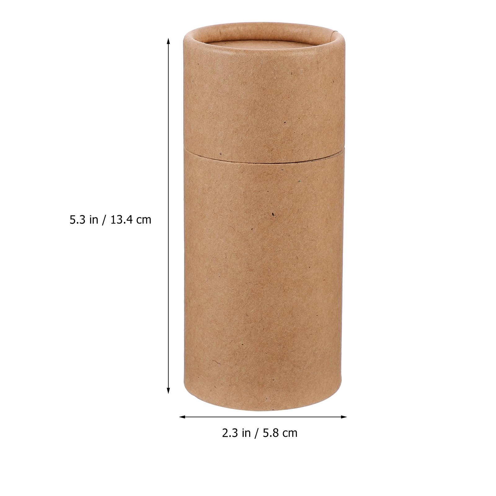 HEMOTON 30 Stück 100 ml Kraftpapier-Tuben mit Deckel, Karton-Boxen, ätherische Öle, Geschenkverpackung, Tee-Aufbewahrungsboxen, Kraftpapier-Behälter für Bastelarbeiten, Bleistifte, Kaffee, Kosmetik