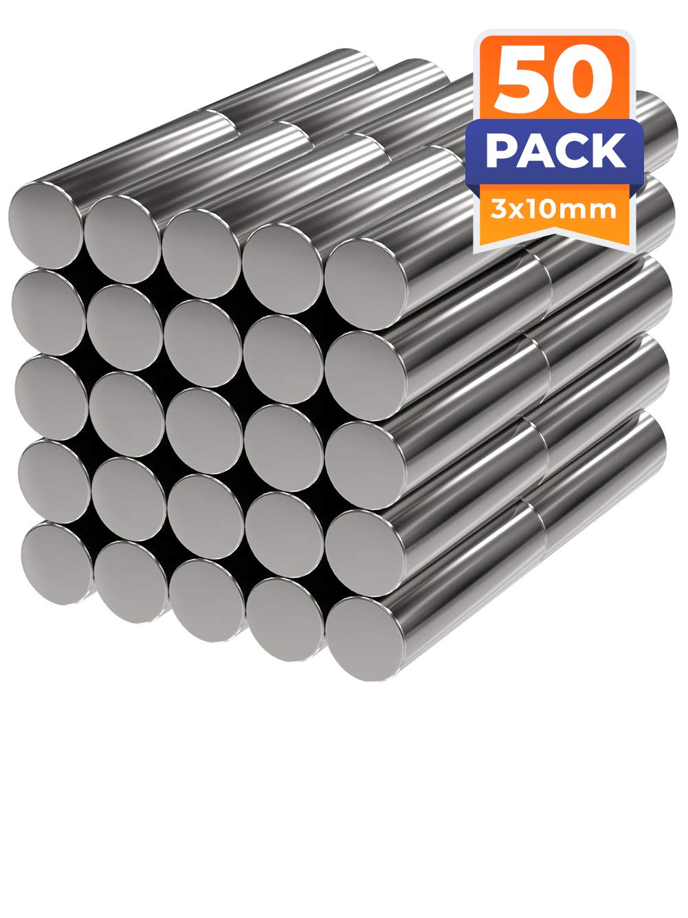 MAGNETE.COM - Magneti al neodimio, extra forti, rettangolari, 30 x 30 x 15 mm, forza adesiva ca. 5 kg, magneti per lavagna, bacheca, lavagna magnetica