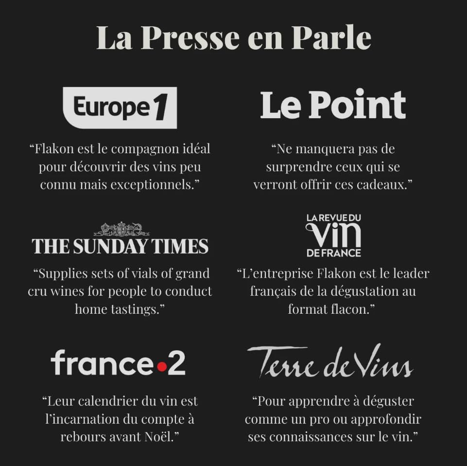 FLAKON Les Whiskies Français – Coffret Dégustation de 4 Flacons 50 ml – Whiskies Artisanaux de France Sélectionnés par La Maison du Whisky – Dégustation Guidée par un MOF – Idée Cadeau Homme Premium