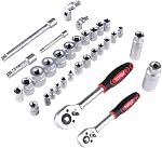 TOPEX Ensemble d'outils à main de 65 pièces, kit de réparation automobile portable de qualité supérieure avec pinces, tournevis, boîte de rangement/ensemble d'outils à main pour entretien à domicile