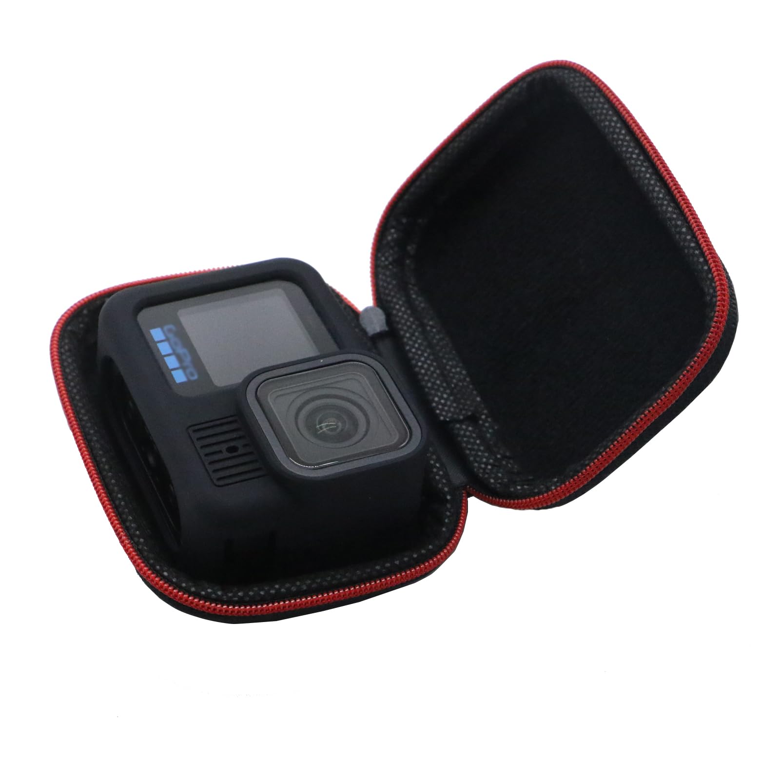 Hard PU Mini Carrying Case for Go Pro Hero 13 Black,Travel Portable Storage Bag for GoPro Hero 13/12/11/10/9/DJI Osmo Action,Campark,AKASO,YI Action