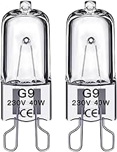 G9 Halogen Oven Bulb 40W 230V 300℃ Heat Tolerant for Neff/AEG/Zanussi/Bosch/Oven Light Bulb 2 Pack [Energy Class G]