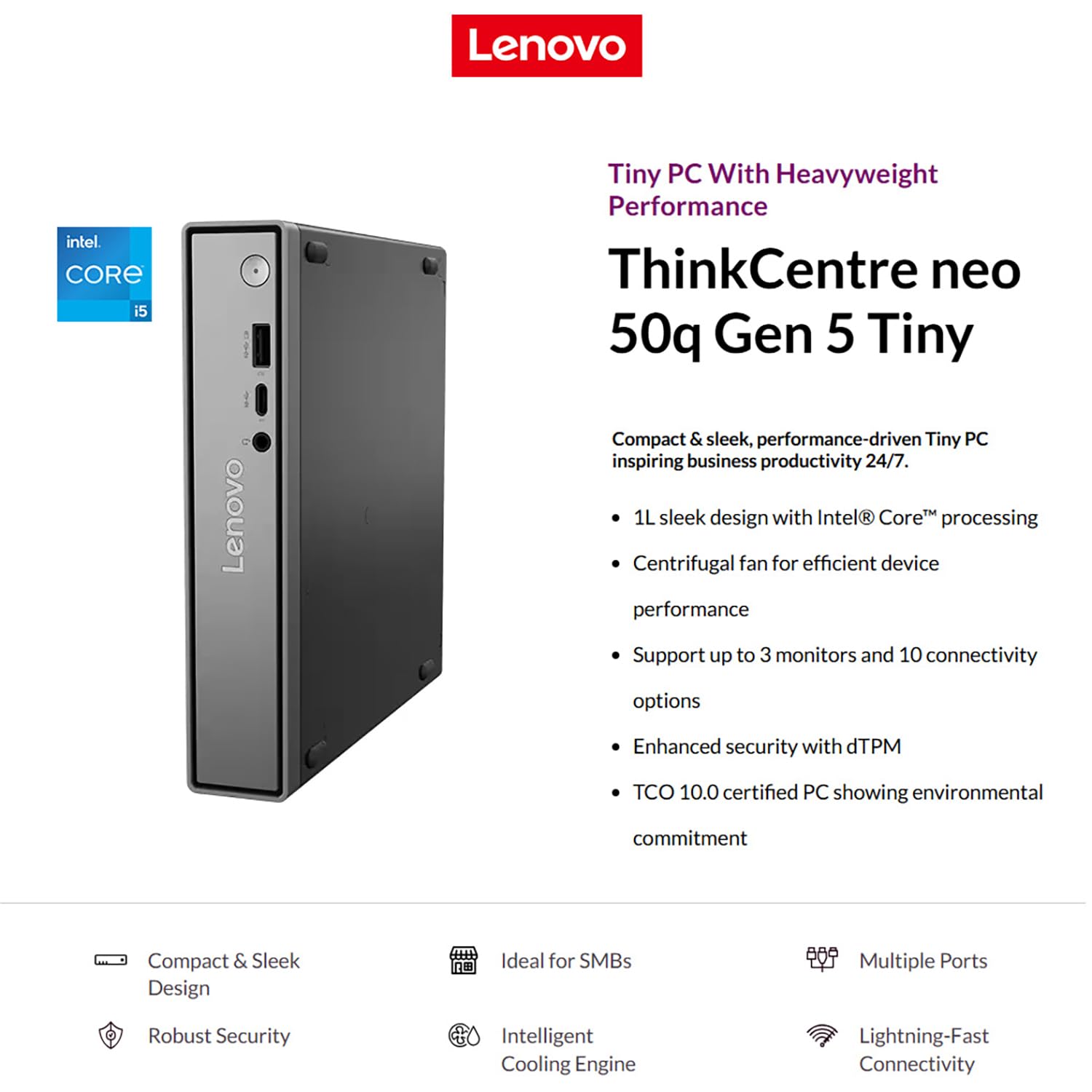 Amazon.com: Lenovo ThinkCentre neo 50q Gen 5 Mini Desktop PC