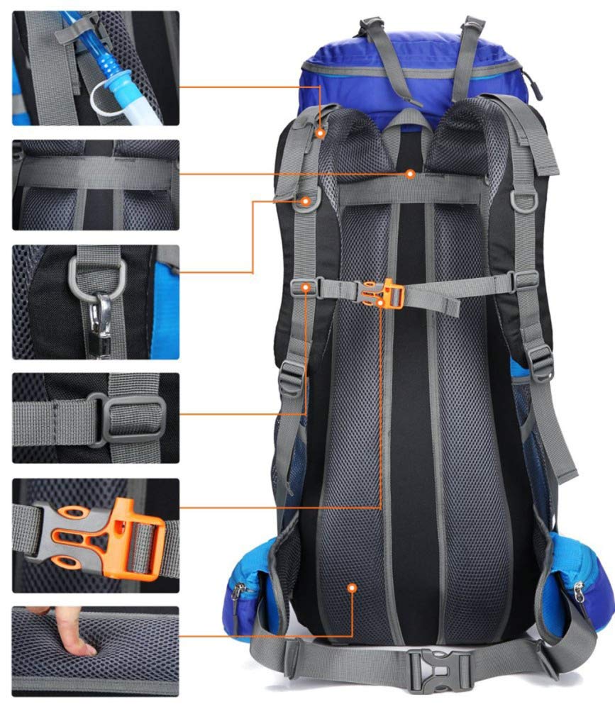 70L + 5L Zaino da Viaggio Trekking Escursionismo Campeggio Arrampicata Alpinismo Zaino per Uomo Donna