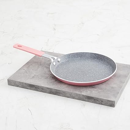 Home Centre Bakers Pride Claire Pink Solid Aluminium Mini Crepe Pan - 18cm