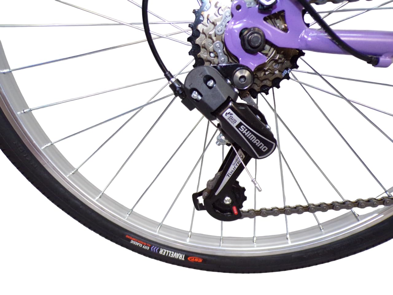 bicicletta donna bici da passeggio city bike 26'' per ragazza cambio 6 velocita'