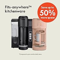 Vista 2 de BELLA VersaBrew 2-in1 Coffee Maker, K-Cup compatible, Brew 3 Sizes Carafes & Single Serve Cups, Dishwasher Safe Reusable Filter & Filter Holder