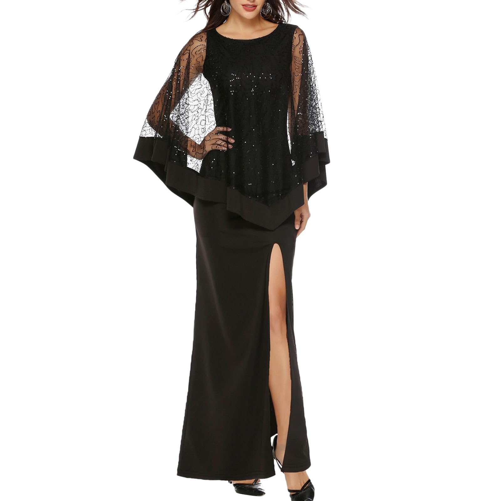 Generico Vestito Cerimonia Donna Abiti da Tute Curvy Vestidos Matrimonio Sera Lunghi Eleganti Tubini Damigelle Vestiti Donne Cocktail Elegante Tuta Lungo Abito Gala Prom