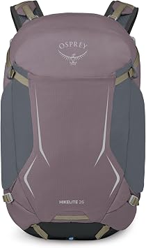 Osprey Hikelite Unisex Hiking Backpack 26L Graphite Purple